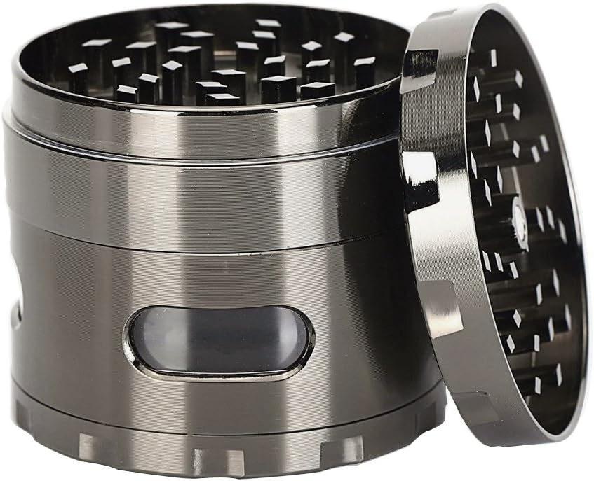 Herb Grinder , Wartoon Premium Zinc Alloy Grinder with Sifter and
