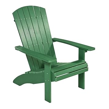 NEG Design Adirondack Stuhl Marcy (grün) Westport-Chair/Sessel aus Polywood-Kunststoff (Holzoptik, wetterfest, UV- und farbbe