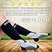 Blitzu Compression Socks 15-20mmHg for Men & Women BEST Recovery Performance Stockings for Running, Medical, Athletic, Edema, Diabetic, Varicose Veins, Travel, Pregnancy, Relief Shin Splint L/XL BLACK