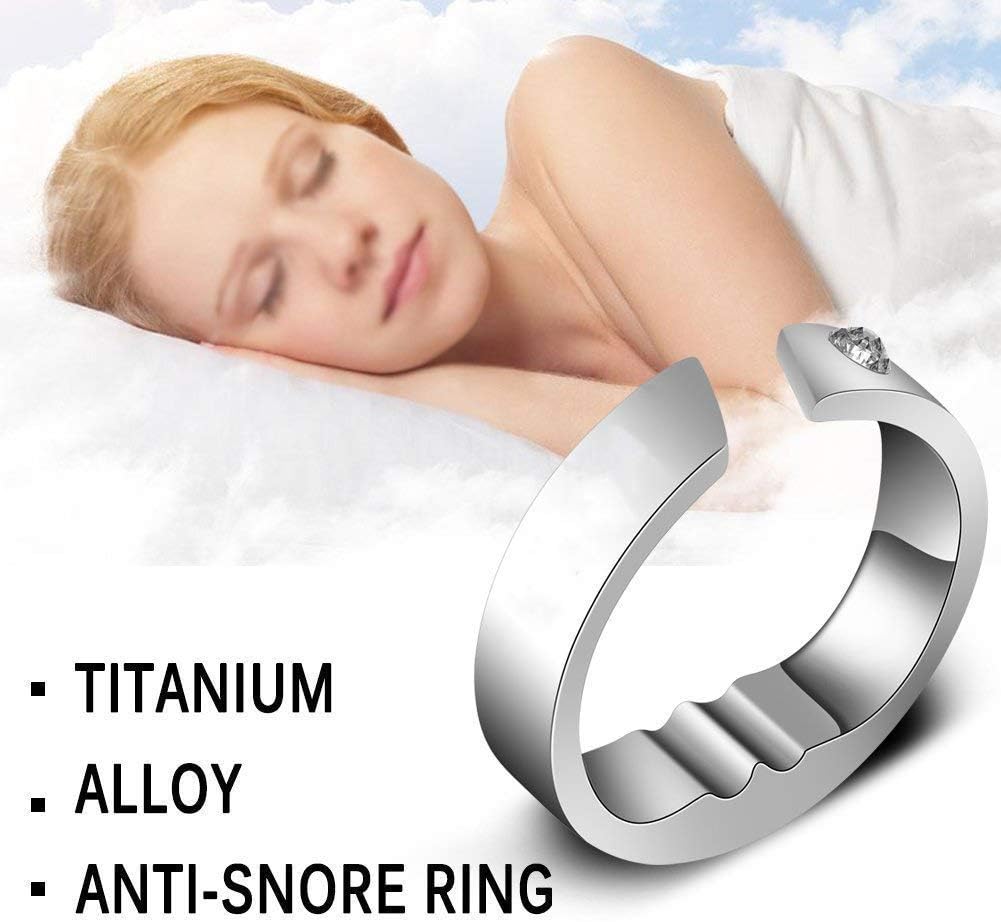 Ghzzy Anti Schnarch Ring Akupressurbehandlungsring Gegen Schnarchen Schnarchstopplosung Fur Mann Und Frau Verhindert Das Schnarchen S Amazon De Kuche Haushalt