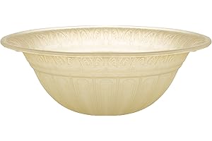 ASPEN CREATIVE CORPORATION Aspen Creative Amber 23095-01A Transitional Style Replacement Torchiere Glass Shade, 6" Height x 15-3/4" Diameter