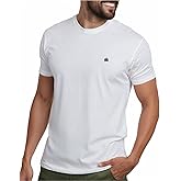 INTO THE AM Men's T-Shirts Soft Cotton Blend Crew Neck Tee S - 4XL Athletic Fit Plain & Logo Basic T-Shirt for Men