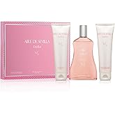 Instituto Español Aire de Sevilla Bella Gift Set for Women,Travel Size Eau de Toilette, Body Gel & Body Lotion (100 ml / 3.4 oz Each)