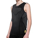DGXINJUN Youth Padded Chest Rib Protector Heart Guard Kid Boy Girl Vest Shirt for Football Baseball Softball Rugby