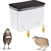 Baby Bird Button Quail Yellow Water Feeder with Double Nipple Drinker