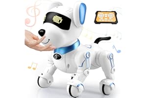 Britik Robot Dog Toys for Kids 8 9 10 11 12, Remote Control Dogs, Robot Dog for Kids 8-12, Pet Robotic, Electric Toy, Robotic Dogs, Toys for 5 6 7 8 9 10 11 12 Years Old Boys Girls, Blue