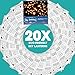 20 Chinese Sky Lanterns - 100% Biodegradable - 3 Bonus Markers - White Wishing Lanterns - Great for Birthdays, Holidays, Weddings, Memorials, 4th of July - By NovaFlight