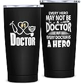 Cwutoba Doctor Gifts for Men, Cool Gifts for Doctors Male, Unique Christmas Gift for Doctors, Doctor Appreciation Day Gift 20 oz Stainless Steel Tumbler
