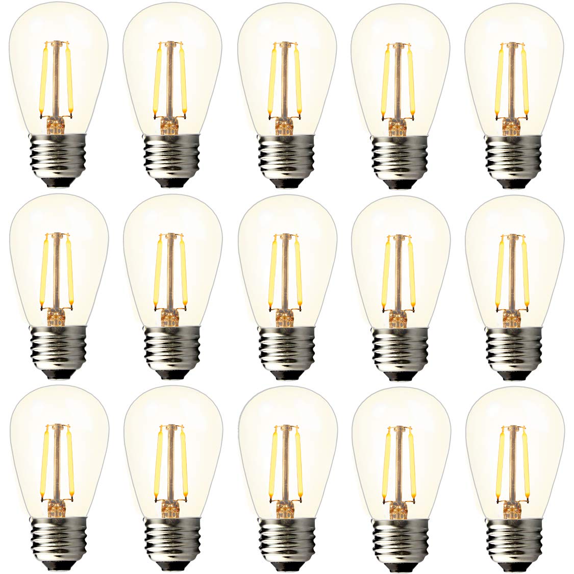 2W S14 Led Edison Light Bulbs Outdoor 11W Incandescent Filament Bulb