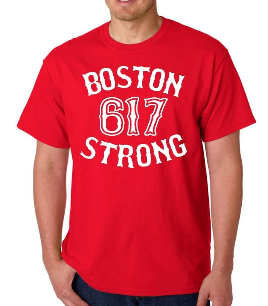 Boston Strong 617 State Adult T Shirt Tee | Minaze