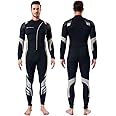 Seaskin Wetsuits for Men Women 3mm Front Zip Full Wetsuit