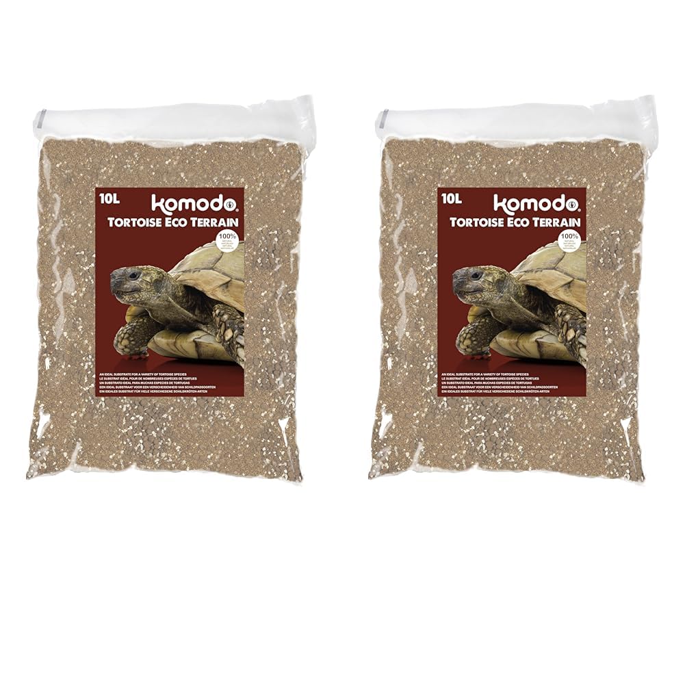Komodo Tortoise Eco Terrain, 10 Litre may vary (Pack of 2)
