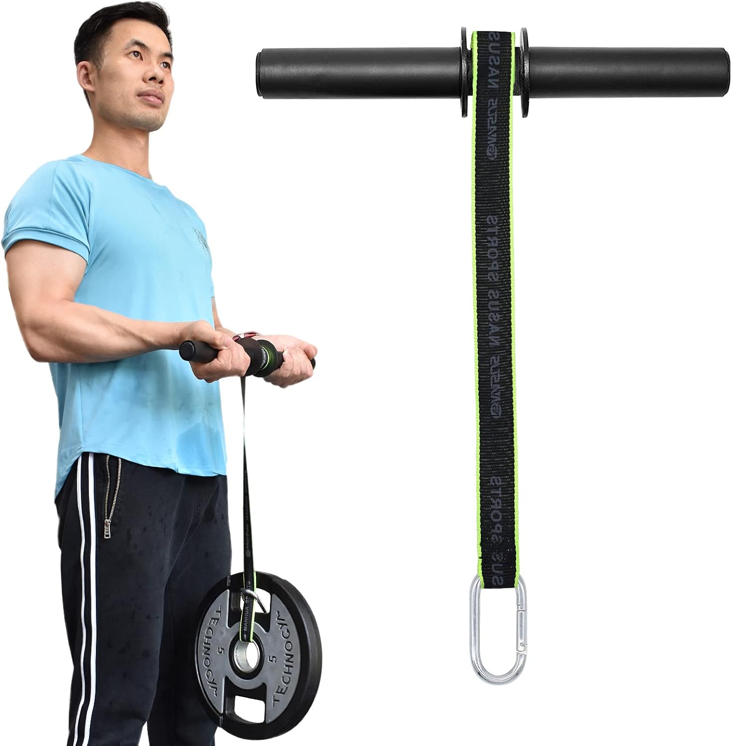 XonyiCos Forearm Wrist Roller Fitness Blaster, Arm Exerciser Wrist Trainer, Forearm Muscle Strength Workouts Tools, Weight Bearing Rope Roller Equipment with Non Slip Cushion, Rope for Dumbbells : Sports & Outdoors