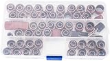 Littleduckling 104Pcs Sanding Band Drum Sleeve Set 60 120 320 Grit 1/4" 1/2" view 8
