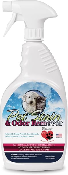Amazon Co Jp Snavoo Professional強度ペットstain Odorリムーバー ナチュラル 酸素powered Cleanerペットodor Stain Removerスプレー犬または猫尿汚れ 32オンスのスプレーボトル ホーム キッチン