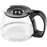 4-Cup Glass Carafe fits for Mr.Coffee,Universal Coffee Pot Machine Glass Carafe Decanter Replacement Accessory with Easy Pour Spout and Comfortable Grip Handle