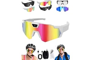 MIGTORY Pov Glasses 4k Baseball With Camera Smart Glasse, HD Video Sports Sunglasses Recording Audio, 2026 Upgrade Smart Eyeglass Video Outdoor Action Camera, Mobile Preview Eyewear Ergonomic Design(Color2)