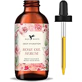 Baja Basics Rose Oil for Face, Rose Essential Oil, Face Serum for Skin, Hair and Nails, Unrefined Moisturizer, Hydrating Skincare Product 1 oz