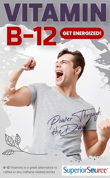 SUPERIOR SOURCE NO SHOT TRIPLE B-12 3,000 MCG – CARDIOVASCULAR SYSTEM & ENERGY SUPPORT SUPPLEMENT – HEART HEALTH SUPPORT SUPPLEMENT WITH METHYLCOBALAMIN – 60 INSTANT DISSOLVE TABLETS