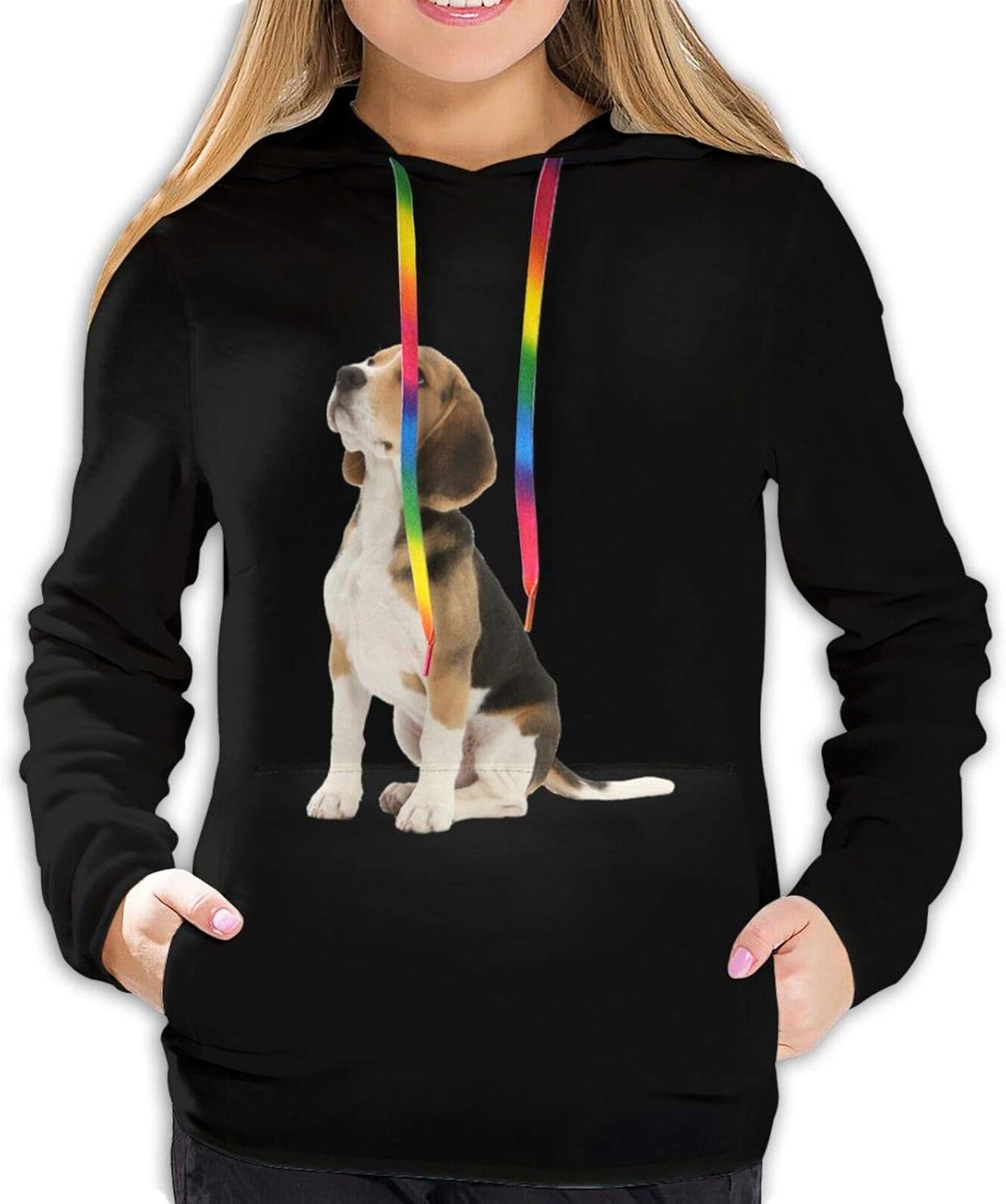 Prideful Beagle Hoodies Casual Sweatshirts for Women Cute Pullover Tops