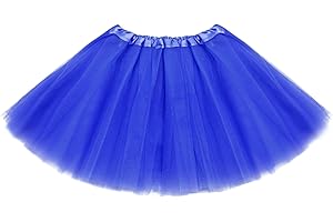 ASKHOPE Tutu for Toddler Girls 4-12 yrs 3 Layer Kids Tutu Skirts Tulle Ballet Tutus Dress Up for Party Halloween Costume