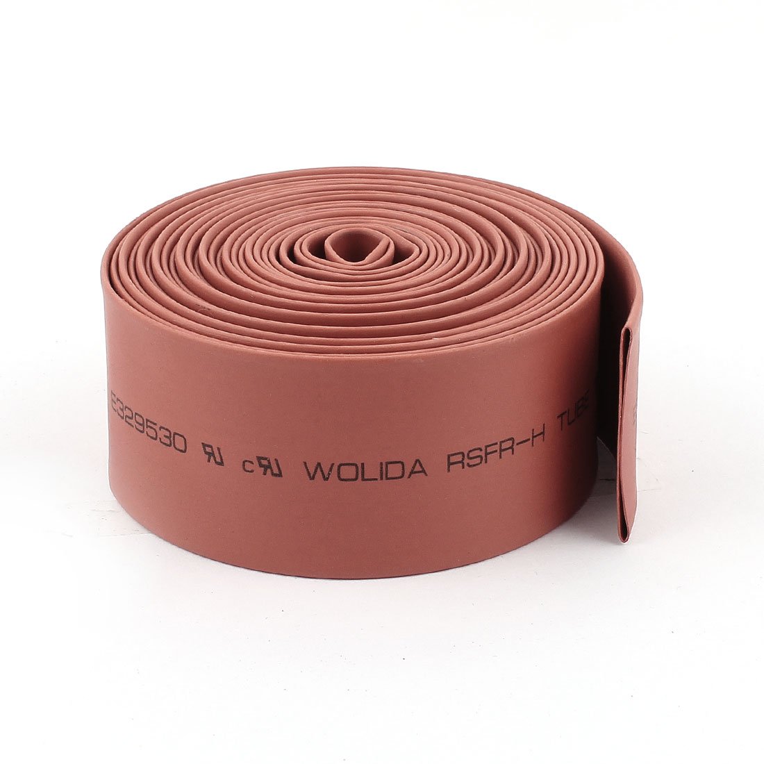 sourcing map 20mm Dia Red Polyolefin 2:1 Heat Shrink Tubing Sleeving Wrap Wire 3.7m