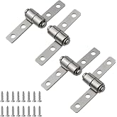 MY MIRONEY 2 Sets 360 Degree Torque Hinge, 0.5N.m, Large | Carbon Steel Torque Shaft Hinge Hardware Torque Friction Type Positioning Hinges with Screws