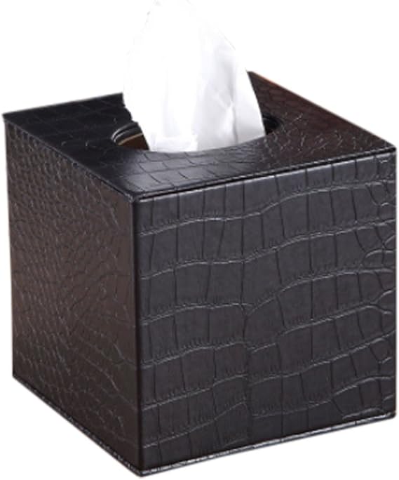 Kun Partner Square Beautiful Leather Tissue Box Holder