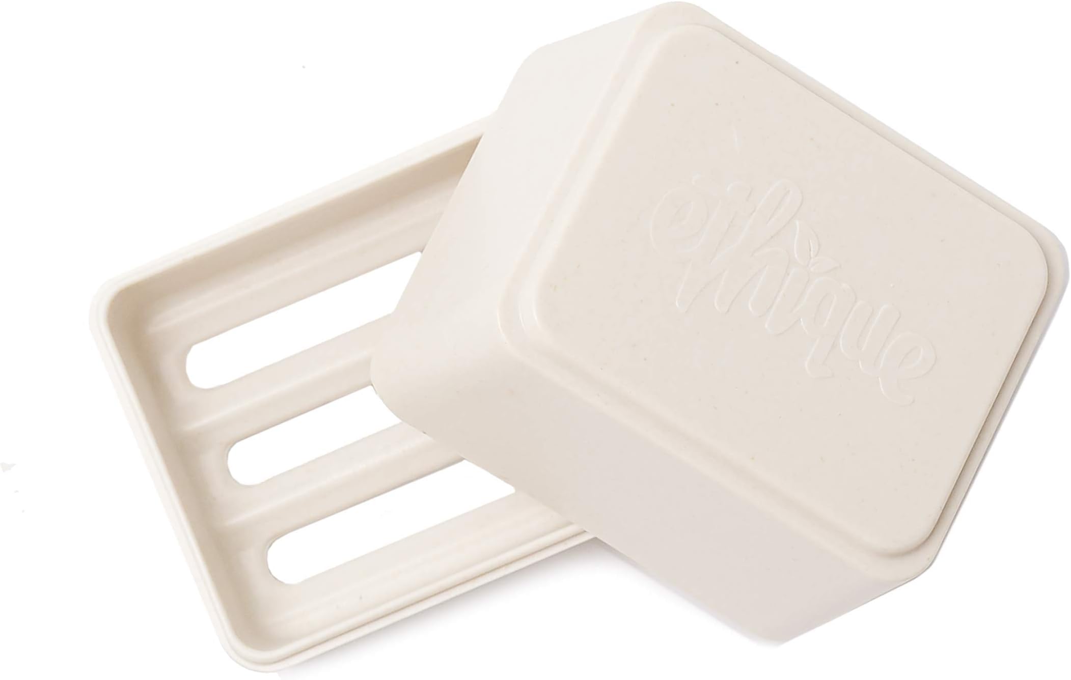 Ethique White In-Shower Container for Shampoo and Conditioner Bars - Plastic-Free (Pack of 1)