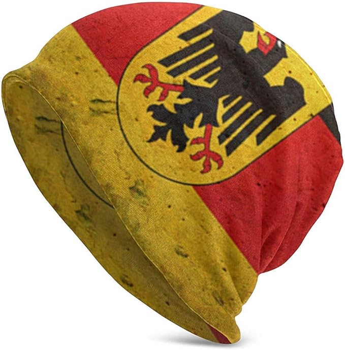 Unisex Beanie Cap Deutsche Flagge Mit Dem Deutschen Adler Dunne Schadel Cap Baggy Oversize Strickmutze Schwarz Amazon De Bekleidung