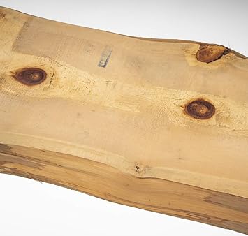 Amazon 川島材木店 桧一枚板耳付節あり 1600ｘ460ｘ65 幸運と成功をもたらす木 Wood Diy ダイニングテーブル 家具 キャンピングカー 国産ヒノキ 板材
