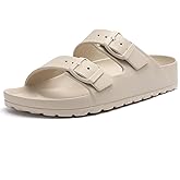 KIDMI Women's Comfortable EVA Sandals with Medium Arch Support, Adjustable Buckle Summer Beach Slide Sandal