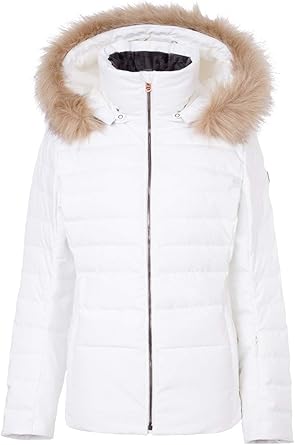ladies ski jacket fur hood