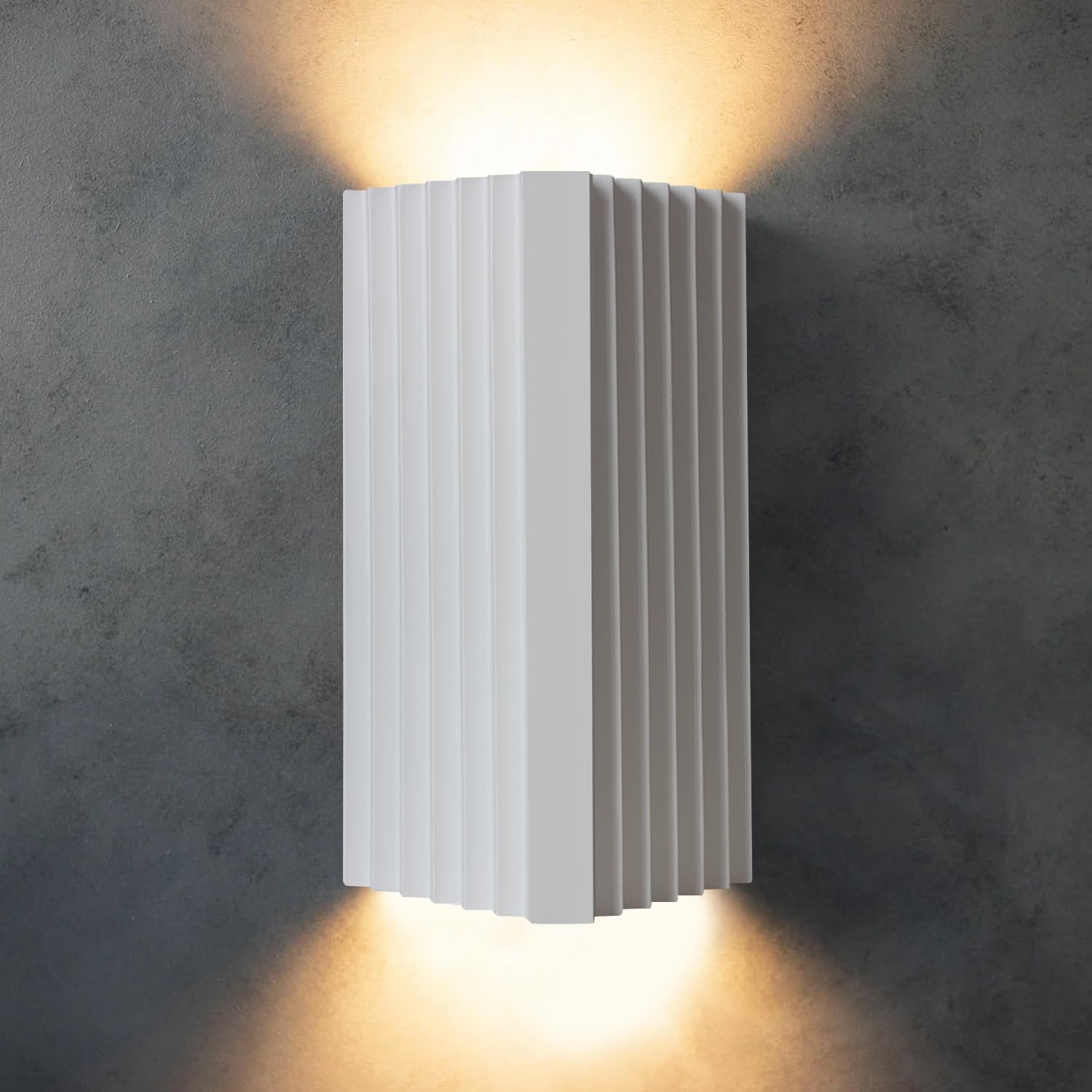 Photo 1 of ZEROUNO LED Wall Sconce Indoor Wall Lights, White Hardwired Up and Down Wall Mount Light for Living Room Bedroom Hallway Corridor Stairs Warm White 3000K (with Replacement G9 Bulbs)