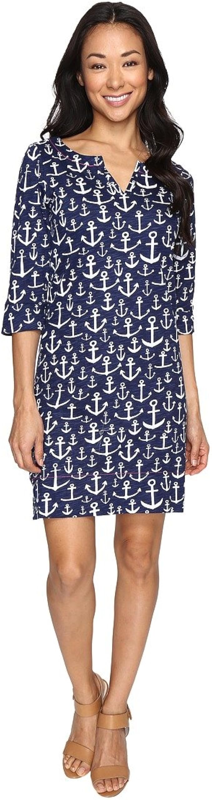 Hatley Women's Peplum Dress Navy Dress at Amazon Women’s Clothing store