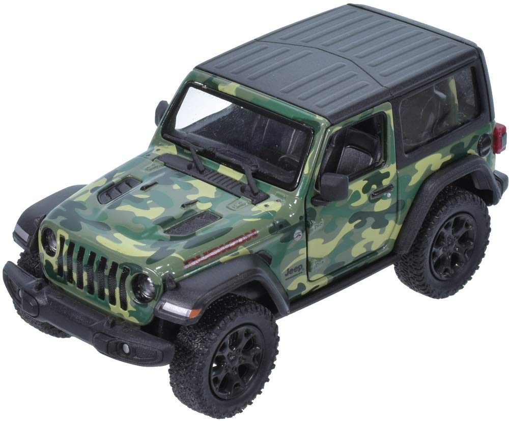 Kinsmart Pull Back Jeep Wrangler Camo 2018 - One Colour Sent at Random