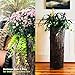 Country Corner Vintage Plant and Fern Stand. Unique Indoor Stump Planter and Flower Pot. Tall Rustic Indoor Cement Resin Flowerpot.thumb 3