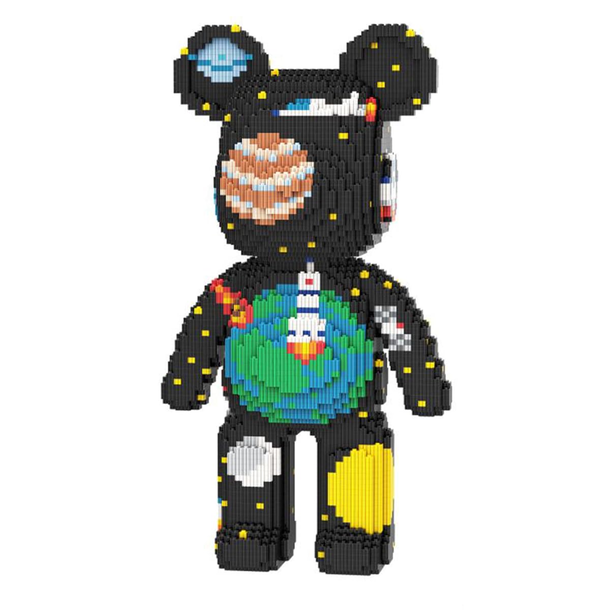 Photo 1 of **PARTS ONLY, OPENED BAGS**PIANTION Animal Space Travel Bear Micro Building Blocks Set(6000PCS XQ012) 16.9in High Series,Gifts Suitable for Adults