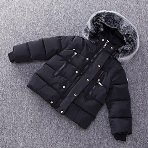Lifestyler Baby Girl Boy Winter Cotton Hooded Coat Jacket Thick Warm Zipper Outwear Clothes (100)