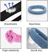 nuoshen 100 Pcs Hair Ties Cotton Bands Elastic Thick Hair Bobbles 10 Colors view 4