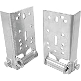2 Pack Garage Door Bottom Lifting Brackets Without Fasteners and 7/16-Inch Stem, Residential Bottom Roller Brackets for Garage Door Fixture
