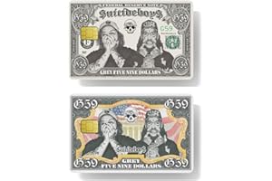 DSKAZUKI Fangool Suicideboys Credit Card Skin Sticker Decal Debit Card Sticker Cover Waterproof Card Covers for Debit Cards Credit Card Cover 2Pcs Different Suicideboys Credit Card Sticker use for Small Chip