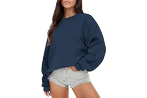 HUMMHUANJ Womens Oversized Sweatshirts Hoodies Tops Sweater Fall Fleece Casual Comfy Fashion Outfits 2023 Y2k Outfits Clothes