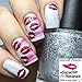 Whats Up Nails - Kisses Nail Stencils Stickers Vinyls for Nail Art Design (2 Sheets, 40 Stencils Total)