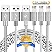 Aonsen Lightning Cable 3Pack 10FT Nylon Braided Certified iPhone Cable USB Cord Charging Charger for iPhone X/8/8 Plus/7/7 Plus/6s/6s Plus/6/6 Plus/5/5S/5C/SE/iPad Grey