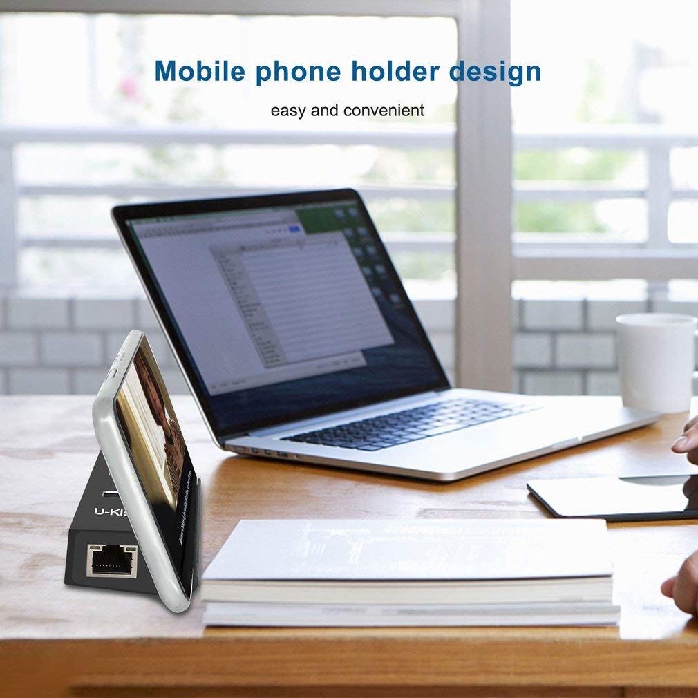 U-kiss Hub Usb 3.0 Vielfache 3 Anschlüsse Unterstützt Super Schnelle Übertragung (5 Gbps) für Macbook,macbook Pro,imac ,Windows Laptops,Macbook Air,ps4 Sowie Pcs Und Andere USB Geräte