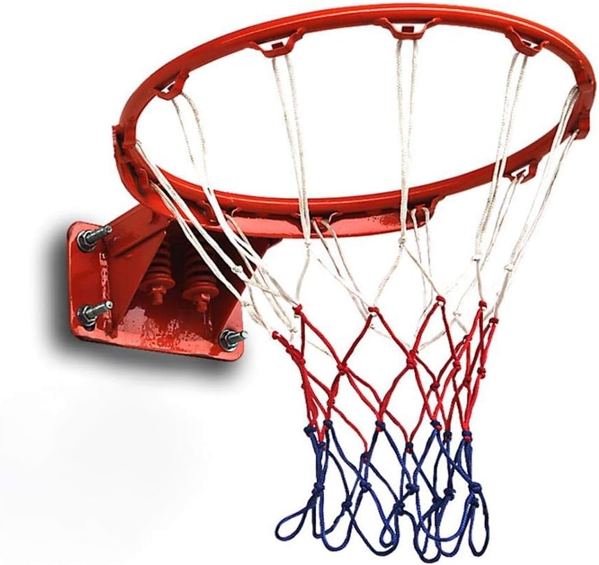 Wall-Mounted Basketball Hoop Adult Outdoor Basketball Goal Solid Steel Expansion Screw Wall Hanging Basketball Rim 45cm