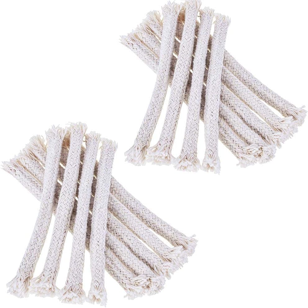 Oil Lamps & Accessories - 100 Pcs Light Wicks Replacement Wicks Cotton Wicks for Candle Oil Lamp Garden Torch Burner Alcohol Burner Alcohol Lamp Wicks - 16×0.7cm, White