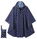Fashion Hooded Rain Poncho Waterproof Raincoat
