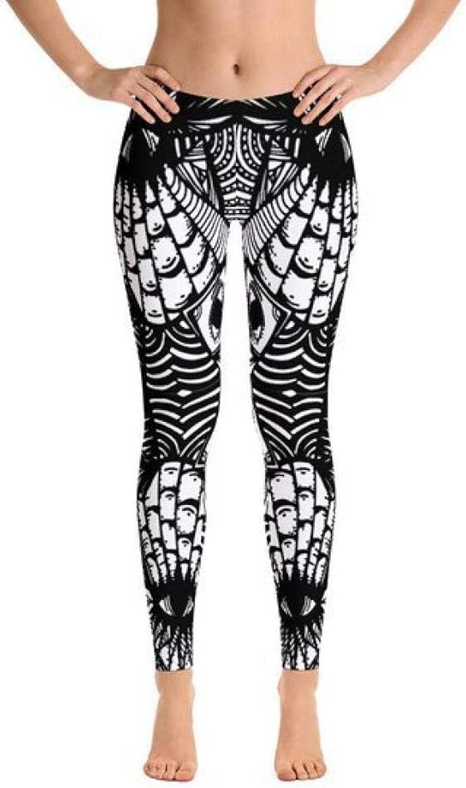 Women'S Yoga Trousers Printed Ladies Breathable Sports Yoga Leggings